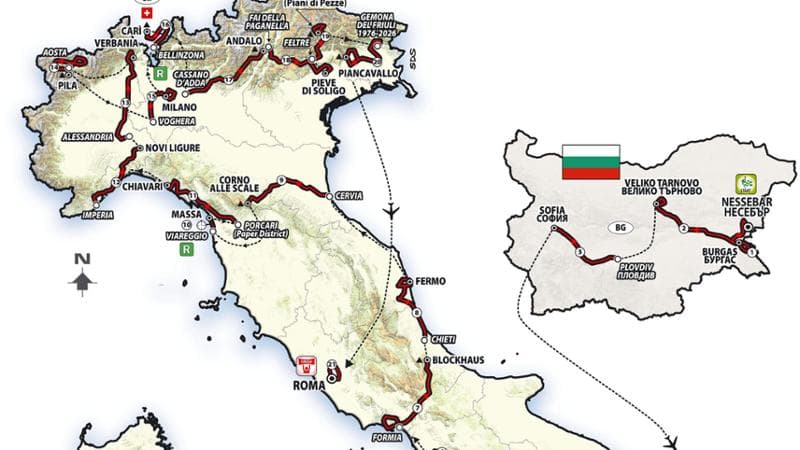 Giro d'Italia 2026: il via dalla Bulgaria, tutte le tappe e le date Giro d’Italia 2026: il via dalla Bulgaria, tutte le tappe e le date 1