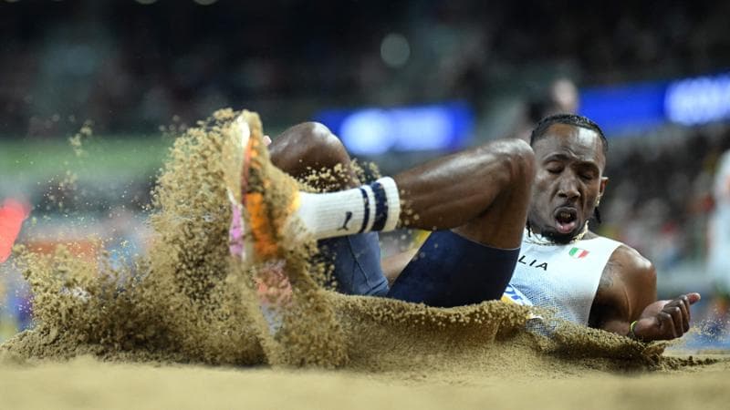 Andy Diaz conquista la medaglia d'oro nel salto triplo ai Mondiali di atletica indoor con una misura di 17,47 al primo tentativo. 1