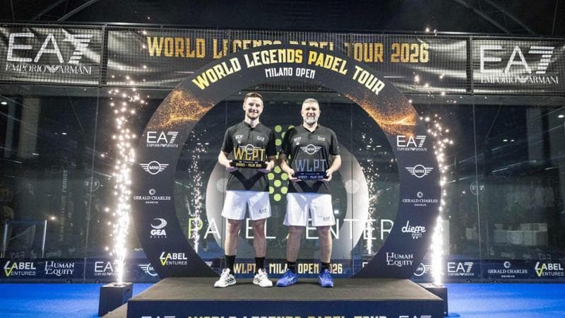 Candela e Rakitic trionfano a Milano nella fase inaugurale dell’Ea7 World Legends Padel Tour. 1