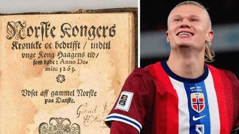 Haaland acquista il volume più prezioso mai venduto in Norvegia e lo restituisce al comune della sua infanzia. 1