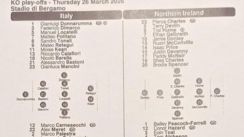 Italia-Irlanda del Nord, le decisioni di Gattuso per il play-off: le formazioni ufficiali 1
