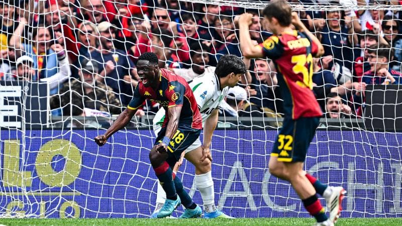 Genoa, quasi certa la salvezza: vittoria contro il Sassuolo per 2-1. Rissa nel tunnel con espulsioni di Berardi e Ellertsson. 1