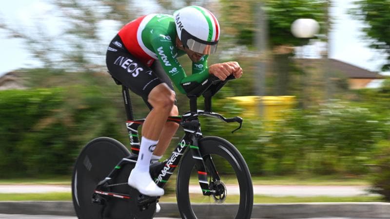 Filippo Ganna conquista il settimo titolo nel campionato italiano a cronometro. 1