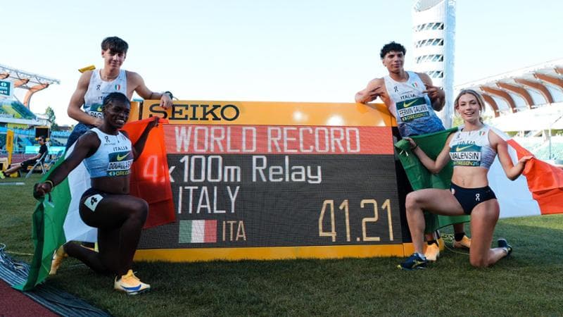 Campionati Mondiali di Atletica U20, successo per l'Italia: Inzoli vince nel salto in lungo, Doualla conduce la staffetta 4x100. 1