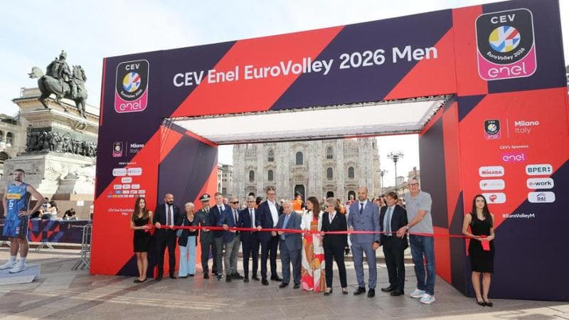 Europei volley maschili, la fanzone a Milano con vista Duomo 1