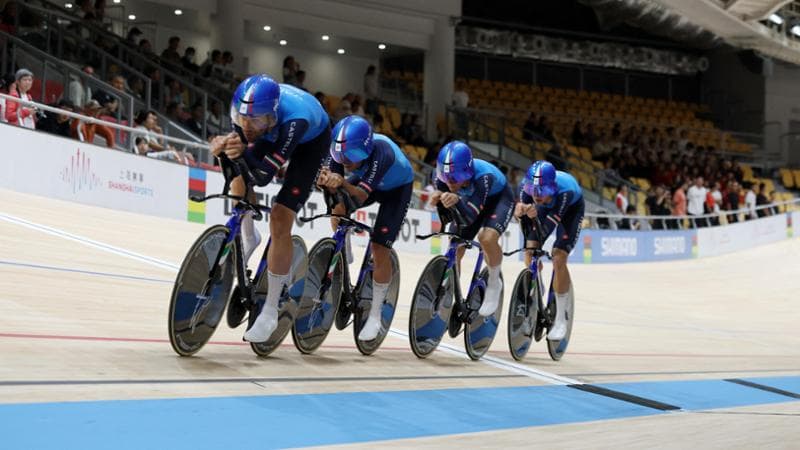Doppio argento italiano nell'inseguimento a squadre ai mondiali di ciclismo su pista 1