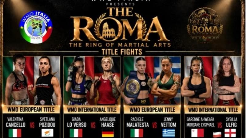 Muay Thai, a Ostia il Campionato Europeo e il galà internazionale "The R.O.M.A." 1