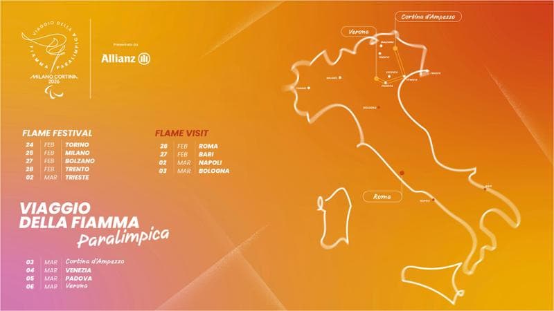 Paralimpiadi, svelato il percorso della fiaccola: il viaggio inizierà il 24 febbraio Paralimpiadi, svelato il percorso della fiaccola: il viaggio inizierà il 24 febbraio 1